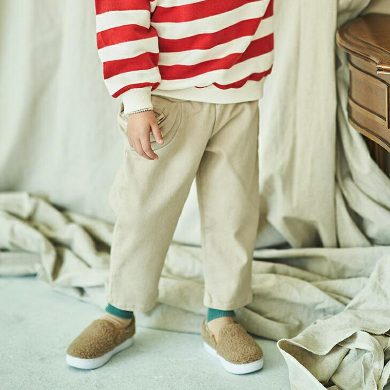 【キッズ20%OFF】裏起毛くまポケットパンツ(kids)・u08814 キッズ【3~8才】【pt】【パンツ ズボン ロングパンツ 長ズボン 裏起毛 くま クマ 可愛い かわいい 女の子 男の子 冬 韓国 韓国子供服 子供 こども 子供服 こども服】【KIDS】