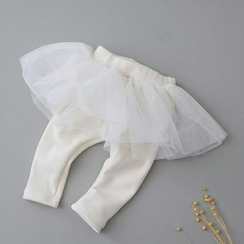 【キッズ20%OFF】ファー裏地レーススカートパンツ・u08726 キッズ【3~8才】【pt】【スカートパンツ スカート パンツ レース ファーライナー シンプル チュール 可愛い かわいい 単色 無地 女の子 冬 韓国 韓国子供服 子供 こども 子供服 こども服】【KIDS】