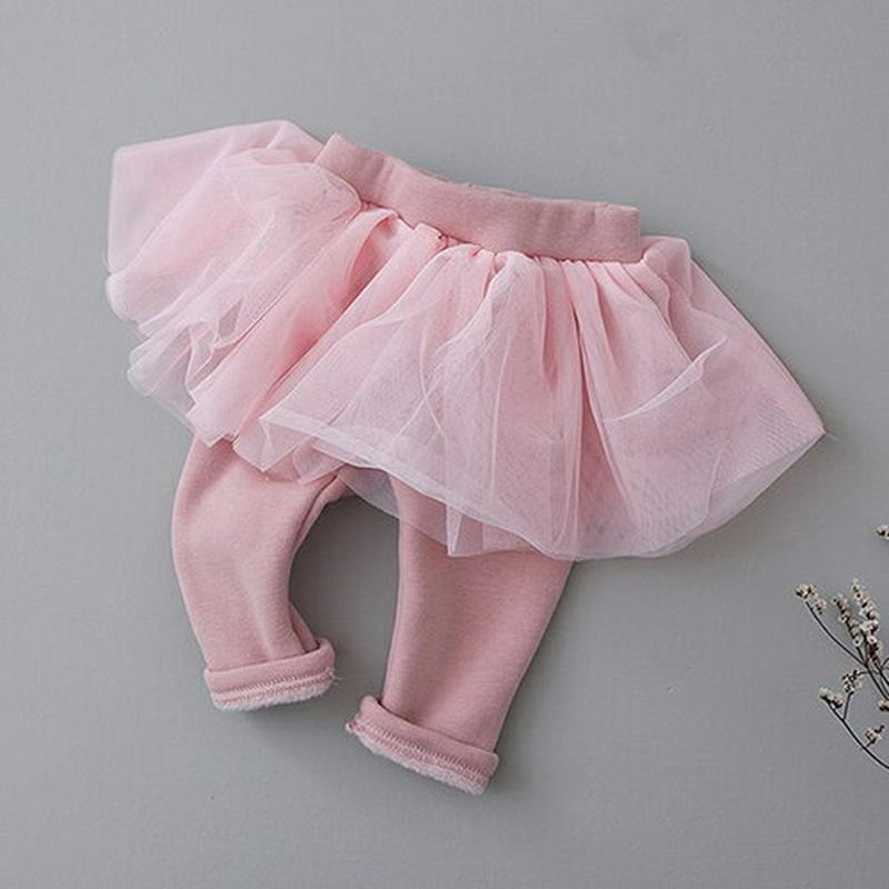 【キッズ20%OFF】ファー裏地レーススカートパンツ・u08726 キッズ【3~8才】【pt】【スカートパンツ スカート パンツ レース ファーライナー シンプル チュール 可愛い かわいい 単色 無地 女の子 冬 韓国 韓国子供服 子供 こども 子供服 こども服】【KIDS】