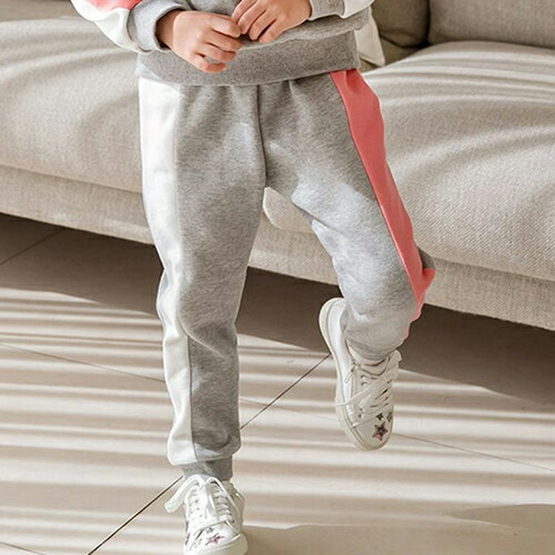 裏起毛配色トレーニングパンツ・p008662 キッズ【3~8才】【pt】【パンツ トレーニングパンツ トレーニング 運動 ランニング ダンス 裏起毛 カジュアル ラフ 女の子 男の子 冬 韓国 韓国子供服 子供 こども 子供服 こども服】【KIDS】