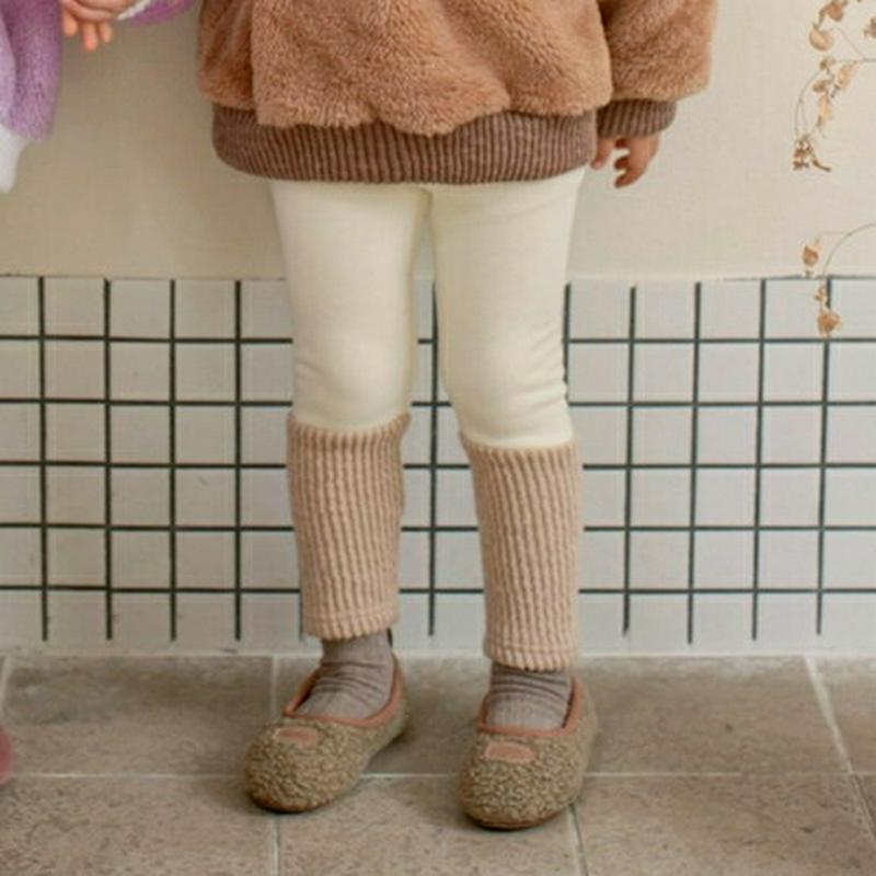 裏起毛コーデュロイレギンス(kids)・u08871 キッズ【3~8才】【pt】【レギンス パンツ ズボン コーデュロイ 裏起毛 シンプル カジュアル ラフ 女の子 男の子 冬 韓国 韓国子供服 子供 こども 子供服 こども服】【KIDS】