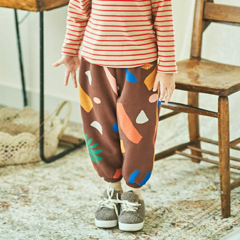 【キッズ20%OFF】裏起毛カラフルパターンパンツ(kids)・u08768 キッズ【3~8才】【pt】【パンツ ズボン ロングパンツ 長ズボン カラフル ポップ 裏起毛 カジュアル ラフ 女の子 男の子 冬 韓国 韓国子供服 子供 こども 子供服 こども服】【KIDS】