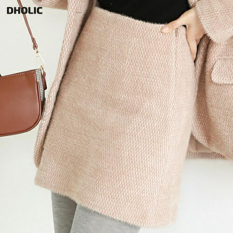 【新作10%OFF】ソフトミニスカート・全2色・t61082 レディース【sk】【韓国 ファッション ボトムス スカート ミニ丈 ミニスカート Aライン Aラインスカート タイトスカート シンプル 単色 無地 ソフト 大人 上品 フェミニン 秋 冬】