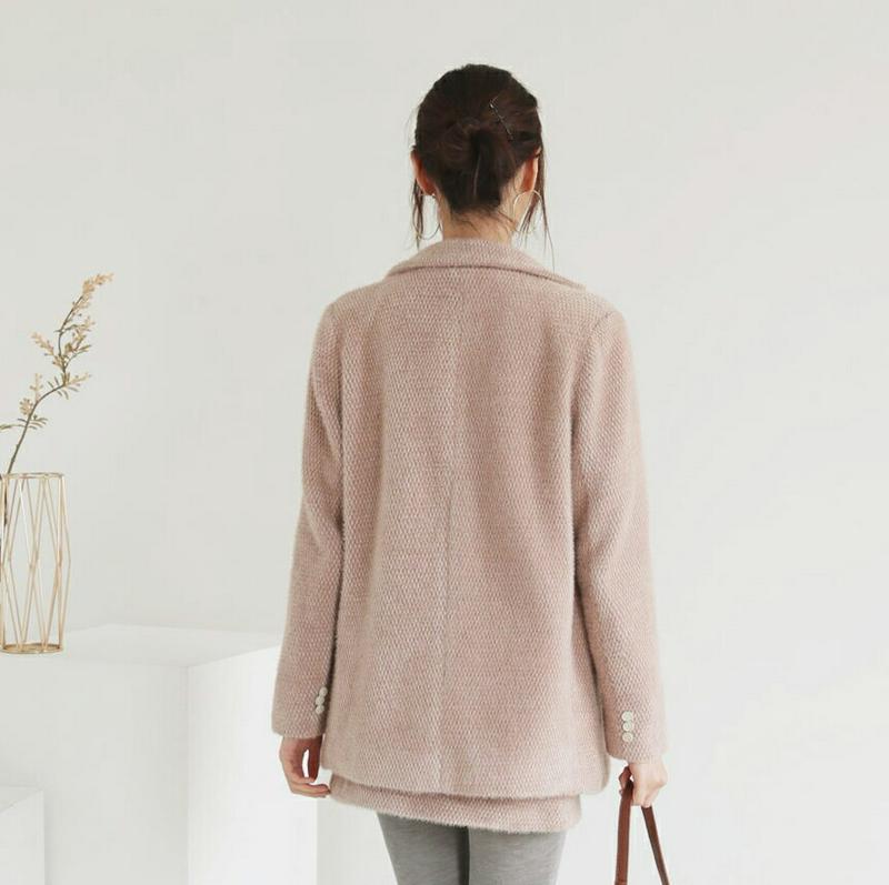 【新作10%OFF】【送料無料】ソフトジャケット&ミニスカートSET・全2色・t61081 レディース【ops】【韓国 ファッション セットアップ setup ジャケット ミドルジャケット ミニ丈 ミニスカート Aライン タイトスカート ソフト シンプル 大人 上品 フェミニン 秋 冬】