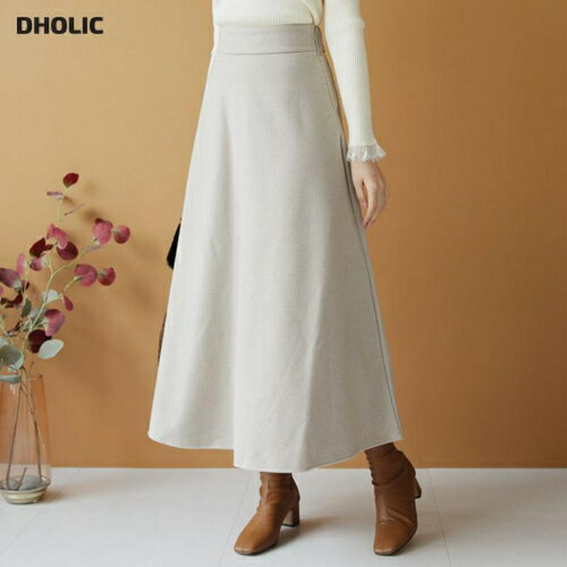 【新作10%OFF】チェックフレアスカート・全2色・b61091 レディース【sk】【韓国 ファッション ボトムス スカート ロング丈 ロングスカート フレア フレアスカート ハウンドトゥース チェック柄 バックゴム シンプル 大人 上品 秋 冬】