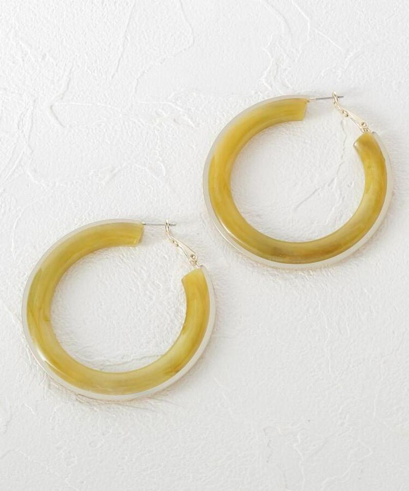 アクリルビッグフープピアス