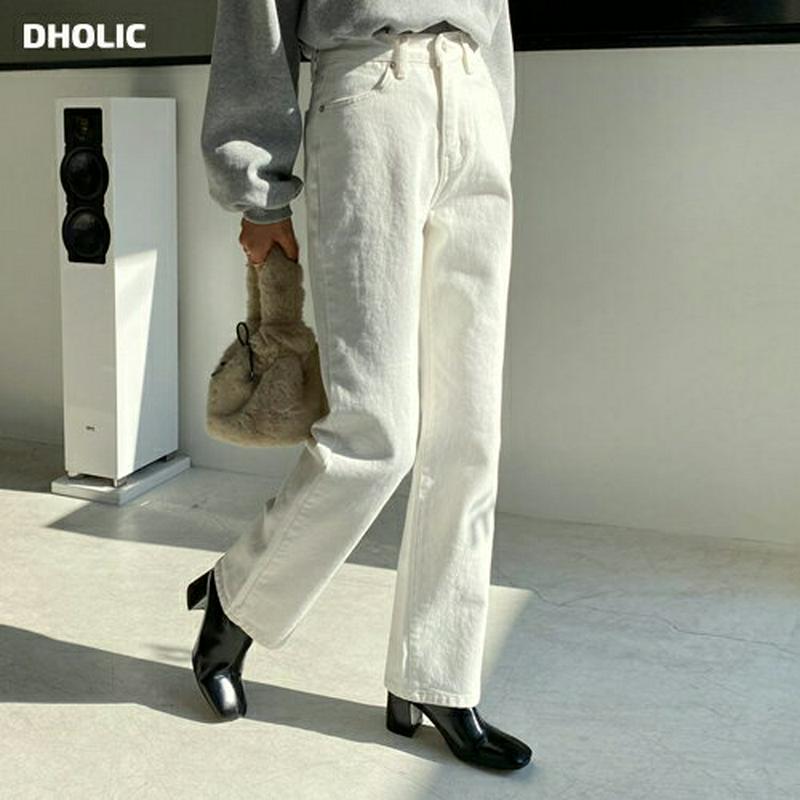 【新作10%OFF】裏起毛コットンパンツ・全2色・t56275 レディース【pt】【韓国 ファッション ボトムス ズボン パンツ ロングパンツ コットンパンツ 裏起毛 シンプル 単色 無地 カジュアル ストレート ベーシック 綿 大人 秋 冬】