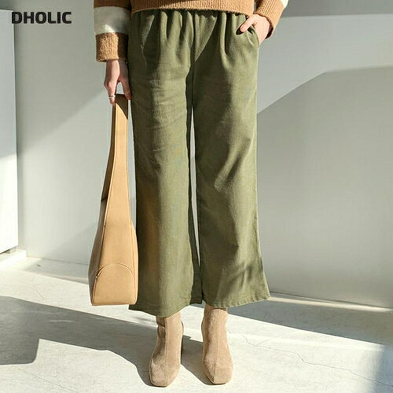 【新作10%OFF】コーデュロイワイドパンツ・全6色・t56276 レディース【pt】【韓国 ファッション ボトムス ズボン パンツ ロングパンツ ワイドパンツ コーデュロイ コーデュロイパンツ ウエストゴム ストリング シンプル 単色 無地 綿 コットン カジュアル ラフ 秋 冬】