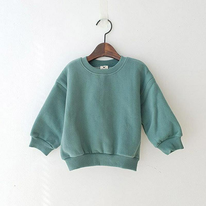 【キッズ30%OFF】両起毛ベーシックスウェット・u09098 キッズ【3~8才】【tops】【トップス スウェット トレーナー 長袖 単色 無地 シンプル ベーシック 裏起毛 カジュアル ラフ 女の子 男の子 冬 韓国 韓国子供服 子供 こども 子供服 こども服】【KIDS】