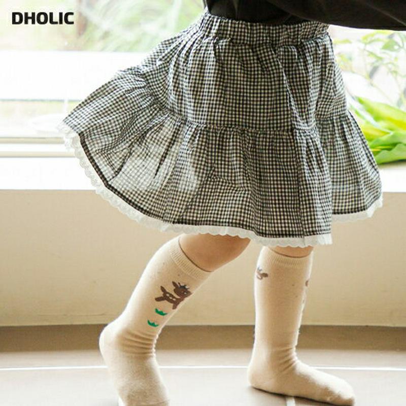 ギンガムチェックスカート・p008606 キッズ【3~8才】【sk】【スカート ミディ丈 ミディスカート チェック柄 ギンガムチェック 可愛い かわいい ガーリー 女の子 春 秋 韓国 韓国子供服 子供 こども 子供服 こども服】【KIDS】