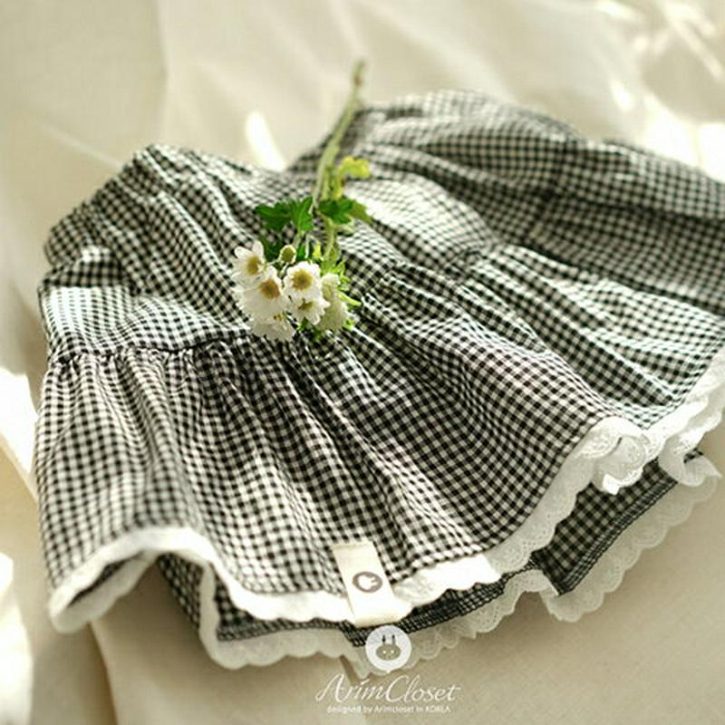 ギンガムチェックスカート・p008606 キッズ【3~8才】【sk】【スカート ミディ丈 ミディスカート チェック柄 ギンガムチェック 可愛い かわいい ガーリー 女の子 春 秋 韓国 韓国子供服 子供 こども 子供服 こども服】【KIDS】