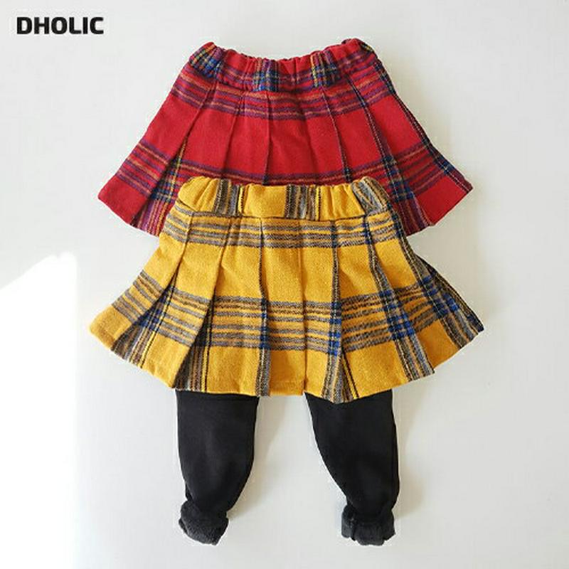 チェックプリーツスカートレギンス・u09156 キッズ【3~8才】【pt】【スカートレギンス スカート レギンス チェック柄 プリーツ プリーツスカート ガーリー 可愛い かわいい 女の子 秋 冬 韓国 韓国子供服 子供 こども 子供服 こども服】【KIDS】