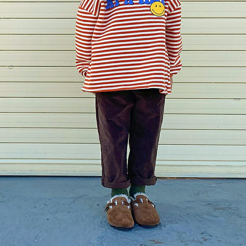 【キッズ20%OFF】スリーボタンパンツ(kids)・u09196 キッズ【3~8才】【pt】【パンツ ズボン ロングパンツ 長ズボン 単色 無地 シンプル カジュアル ラフ 女の子 男の子 秋 冬 韓国 韓国子供服 子供 こども 子供服 こども服】【KIDS】