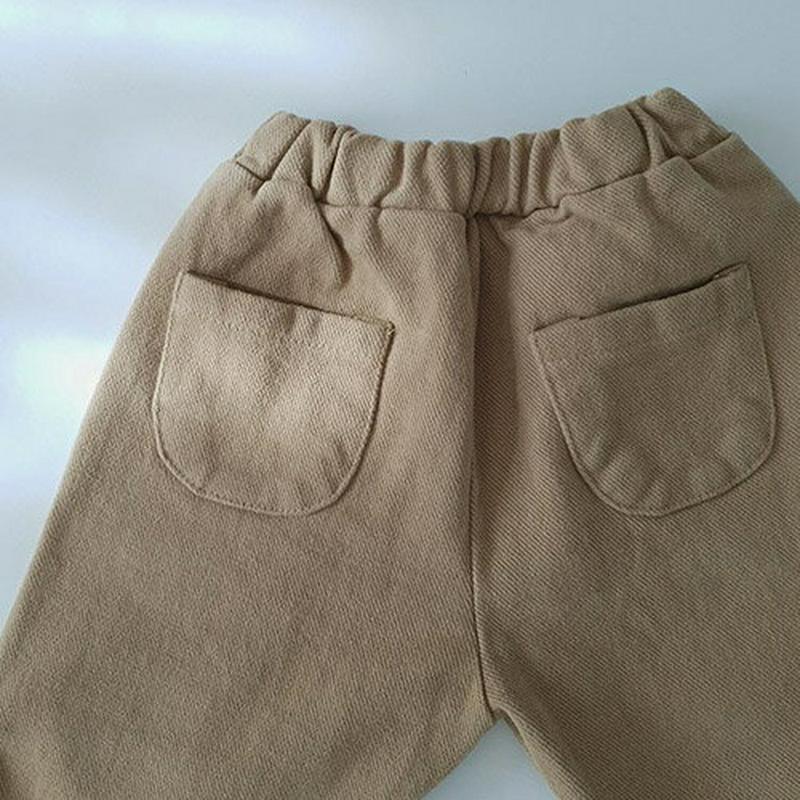 【キッズ30%OFF】裏起毛ポケットジョガーパンツ・u09110 キッズ【3~8才】【pt】【パンツ ズボン ロングパンツ 長ズボン ジョガーパンツ 裏起毛 単色 無地 シンプル カジュアル ラフ ウエストゴム 女の子 男の子 冬 韓国 韓国子供服 子供 こども 子供服 こども服】【KIDS】