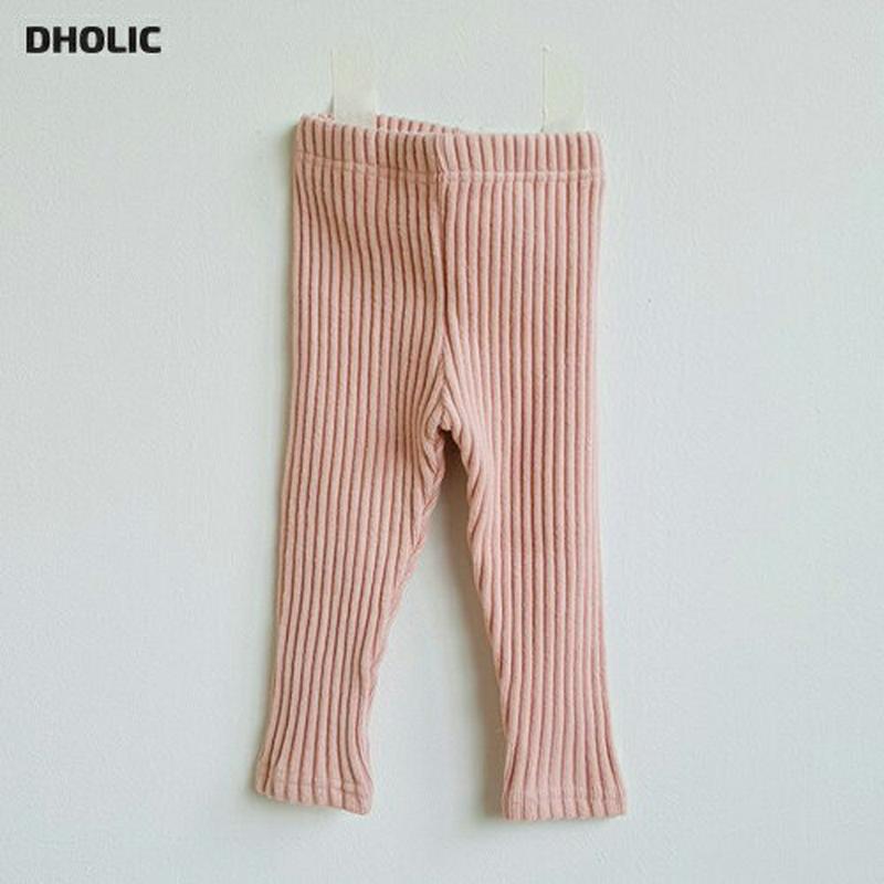 リブレギンス・u09439 キッズ【3~8才】【pt】【レギンス パンツ ズボン ロングパンツ 長ズボン リブ リブパンツ リブレギンス 単色 無地 シンプル カジュアル 女の子 男の子 秋 冬 韓国 韓国子供服 子供 こども 子供服 こども服】【KIDS】