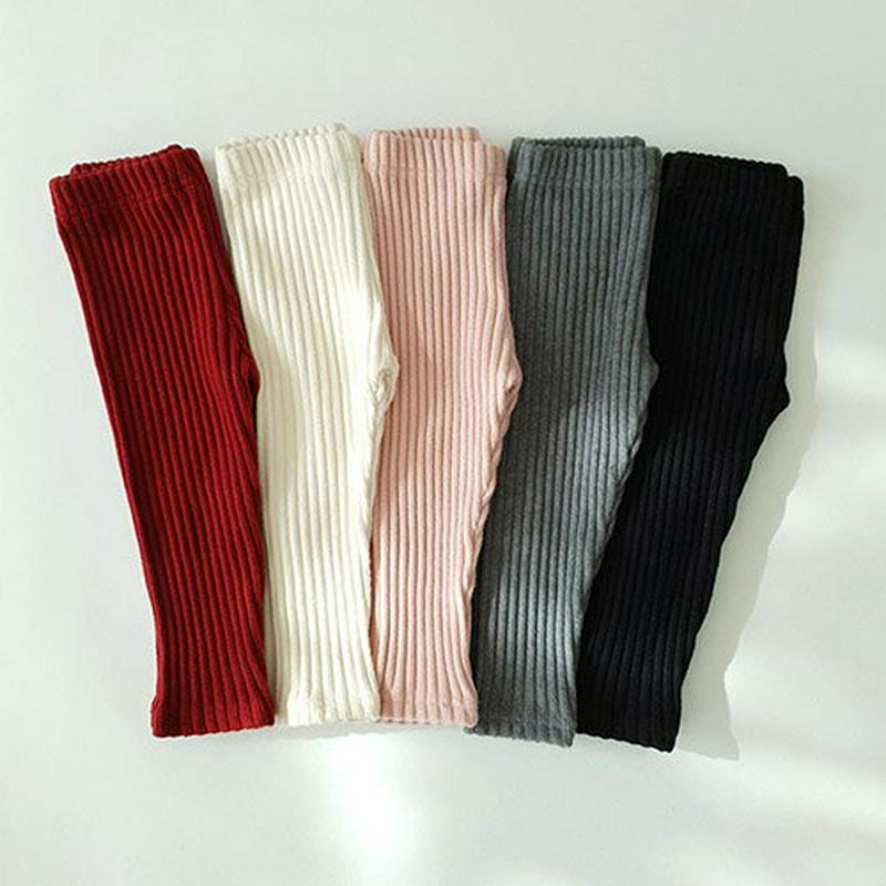 リブレギンス・u09439 キッズ【3~8才】【pt】【レギンス パンツ ズボン ロングパンツ 長ズボン リブ リブパンツ リブレギンス 単色 無地 シンプル カジュアル 女の子 男の子 秋 冬 韓国 韓国子供服 子供 こども 子供服 こども服】【KIDS】