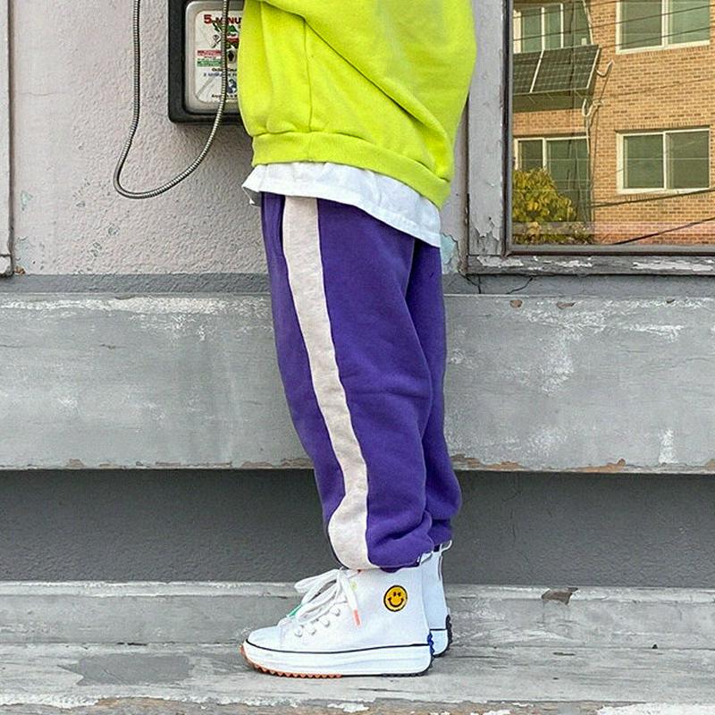 【キッズ20%OFF】裏起毛サイドラインジョガーパンツ(kids)・u09207 キッズ【3~8才】【pt】【パンツ ロングパンツ ズボン 長ズボン ジョガーパンツ サイドライン 裏起毛 カジュアル 女の子 男の子 冬 韓国 韓国子供服 子供 こども 子供服 こども服】【KIDS】