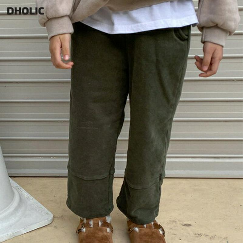 【キッズ20%OFF】起毛ヘムラインパンツ(kids)・u09260 キッズ【3~8才】【pt】【パンツ ズボン ロングパンツ 長ズボン ラインパンツ 起毛 単色 無地 シンプル カジュアル 女の子 男の子 冬 韓国 韓国子供服 子供 こども 子供服 こども服】【KIDS】