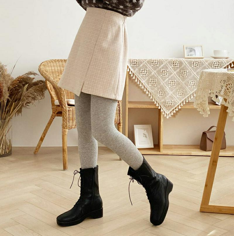 【只今10%OFF】チェックミニスカート・全3色・b61871 レディース【sk】【韓国 ファッション ボトムス スカート ミニ丈 ミニスカート Aライン タイトスカート チェック柄 スリット バックゴム シンプル きれいめ 大人 ガーリー 秋 冬】