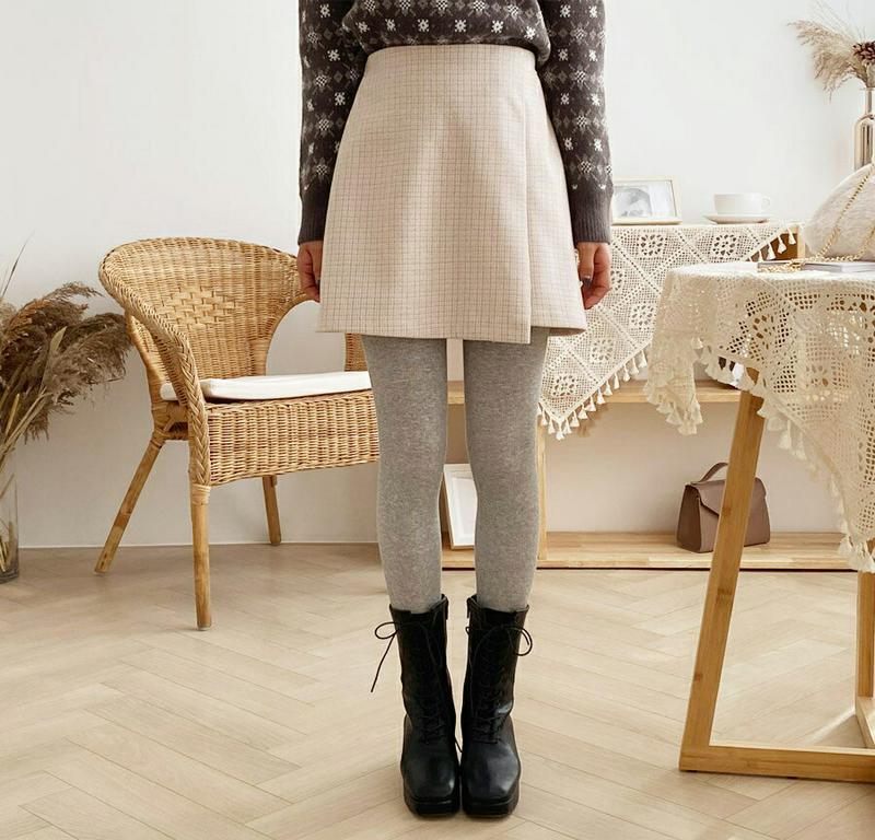 【只今10%OFF】チェックミニスカート・全3色・b61871 レディース【sk】【韓国 ファッション ボトムス スカート ミニ丈 ミニスカート Aライン タイトスカート チェック柄 スリット バックゴム シンプル きれいめ 大人 ガーリー 秋 冬】