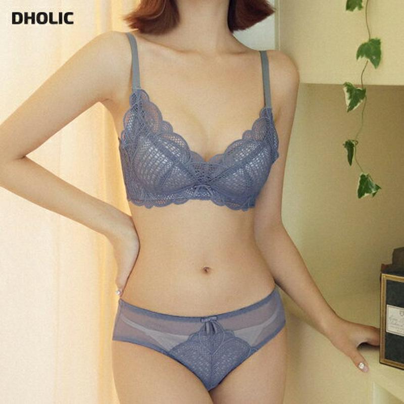 スカラップレースブラ&ショーツSET・全5色・e44288 レディース【uw】 韓国 ファッション アンダーウェア ランジェリー 下着 セット 上下セット ブラ ブラジャー ショーツ パンツ レース スカラップレース セクシー シースルー 透け感 シアー 大人 上品