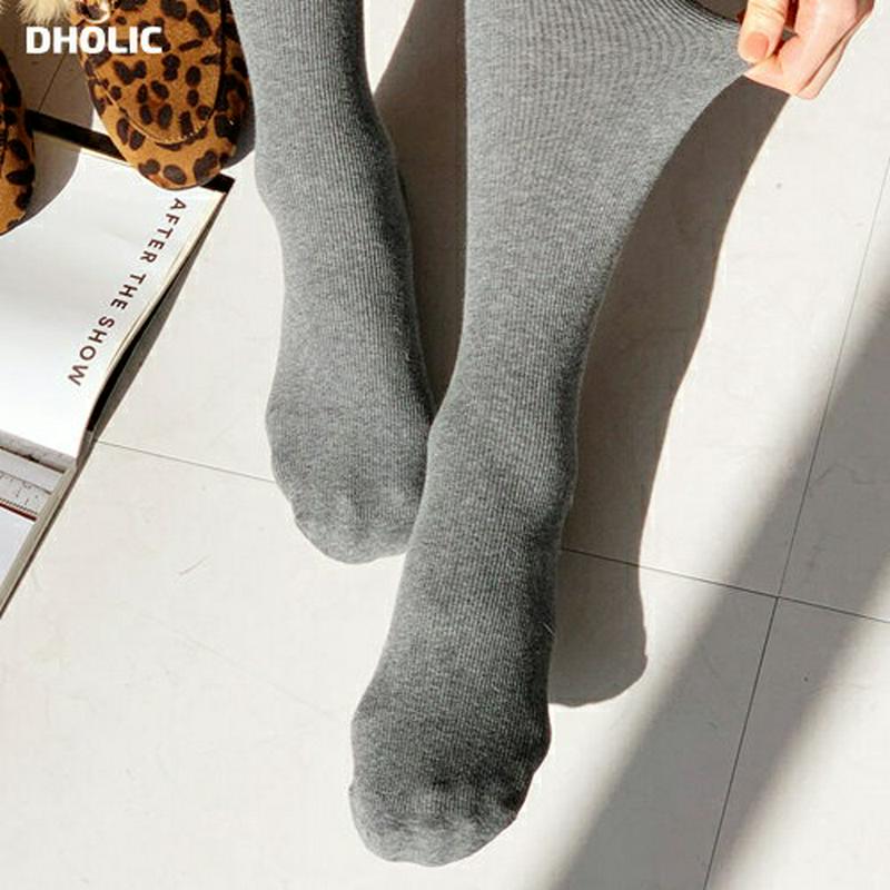 リブポイントタイツ・全6色・d61881 レディース【acc】【韓国 ファッション タイツ カラータイツ レギンス パンツ リブ シンプル カジュアル ベーシック 楽ちん 単色 無地 インナー ラフ 秋 冬】