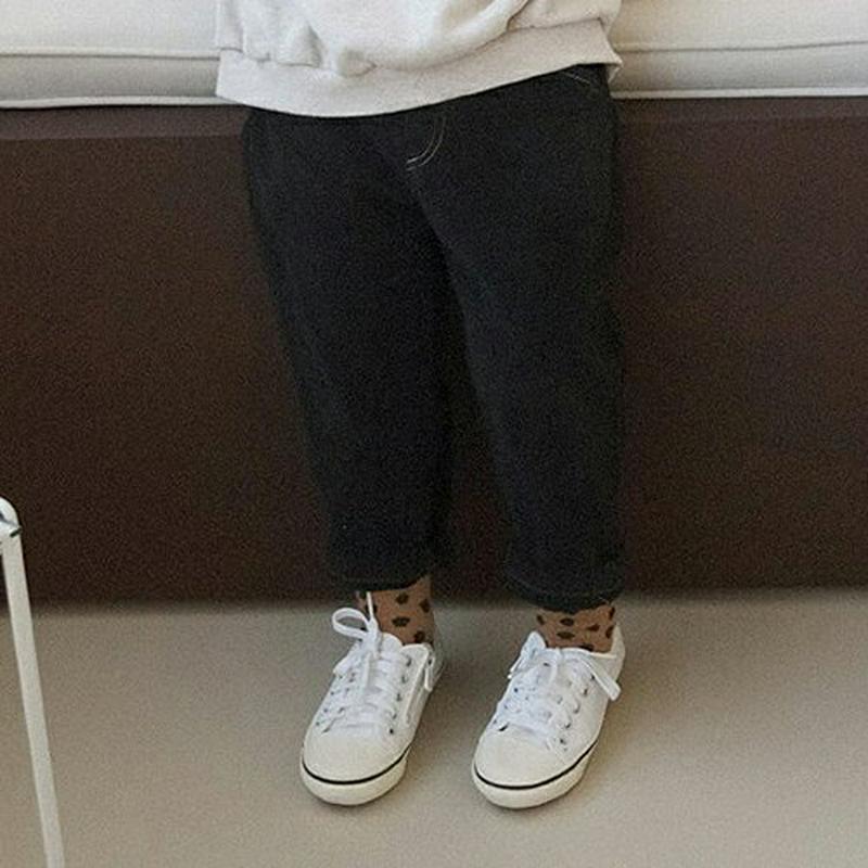 【キッズ20%OFF】裏起毛ステッチパンツ(junior)・u09084 キッズ 【9~17才】【pt】【韓国 ファッション ボトムス　パンツ ロング テーパード スラウチパンツ 無地 コットン 伸びる ストレッチ 女の子 男の子 キッズ 子供 こども 子供服 通学 小学生 ジュニア 秋 冬】【KIDS】