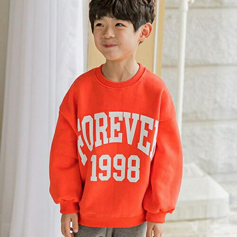 【キッズ30%OFF】裏起毛Foreverスウェット(junior)・u08879 キッズ 【9~17才】【tops】【韓国 ファッション トップス スウェット トレーナー Tシャツ プリント ロゴ ルーズ ゆったり 男の子 女の子 カットソー キッズ 子供 こども 子供服 小学生 ジュニア 秋 冬】【KIDS】