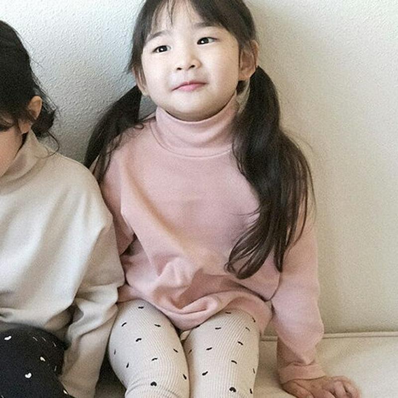【キッズ20%OFF】シンプルハイネック長袖Tシャツ(junior)・u08902 キッズ 【9~17才】【tops】【韓国 ファッション トップス Tシャツ カットソー タートルネック 長袖 無地 ベーシック　女の子 男の子 キッズ 子供 こども 子供服 通学 小学生 ジュニア 秋 冬】【KIDS】