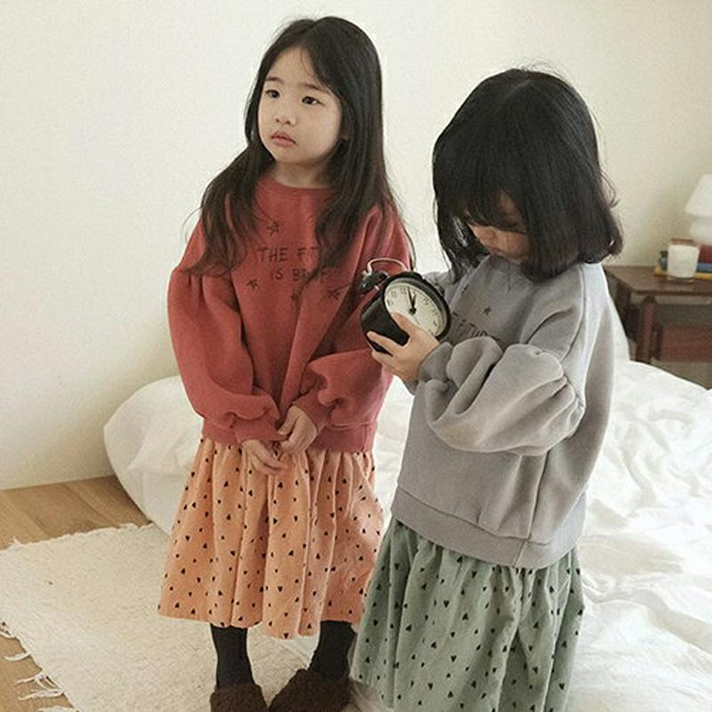 【キッズ20%OFF】起毛レイヤードワンピース(junior)・u08908 キッズ 【9~17才】【ops】【韓国 ファッション ワンピース ロング ラウンドネック 長袖 スウェット Tシャツ レイヤード調 コットン100 女の子 キッズ 子供 こども 子供服 通学 小学生 ジュニア 秋 冬】【KIDS】