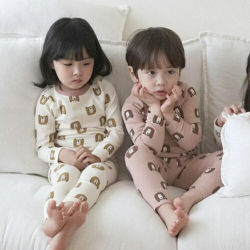 【キッズ20%OFF】裏起毛パターンパジャマSET・u09121 キッズ 【3~8才】【uw】【韓国 ファッション パジャマ 部屋着 ルームウェア 寝間着 長袖 ラウンドネック パンツ ロング パターン 柄 女の子 男の子 キッズ 子供 子供服 幼稚園 通学 通園 低学年 秋 冬】【KIDS】