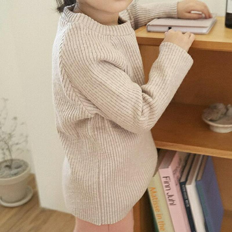【キッズ30%OFF】コーデュロイ長袖Tシャツ(junior)・u08912 キッズ 【9~17才】【tops】【韓国 ファッション トップス Tシャツ カットソー ラウンドネック 長袖 無地 ベーシック　女の子 男の子 ユニセックス キッズ 子供 こども 子供服 通学 小学生 ジュニア 秋 冬】【KIDS】
