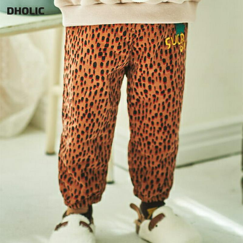 【キッズ30%OFF】レオパードジョガーパンツ(kids)・u08761 キッズ【3~8才】【pt】【ジョガーパンツ パンツ ズボン ロングパンツ 長ズボン レオパード 豹柄 ヒョウ柄 アニマル柄 カジュアル 女の子 男の子 秋 冬 韓国 韓国子供服 子供 こども 子供服 こども服】【KIDS】