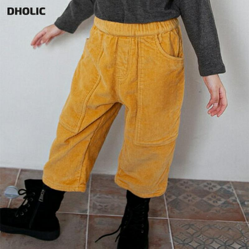 【キッズ20%OFF】裏起毛ビックポケットコーデュロイパンツ・u09080 キッズ【3~8才】【pt】【パンツ ズボン ロングパンツ 長ズボン コーデュロイ 裏起毛 単色 無地 シンプル カジュアル 女の子 男の子 冬 韓国 韓国子供服 子供 こども 子供服 こども服】【KIDS】