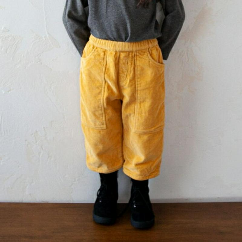 【キッズ20%OFF】裏起毛ビックポケットコーデュロイパンツ・u09080 キッズ【3~8才】【pt】【パンツ ズボン ロングパンツ 長ズボン コーデュロイ 裏起毛 単色 無地 シンプル カジュアル 女の子 男の子 冬 韓国 韓国子供服 子供 こども 子供服 こども服】【KIDS】
