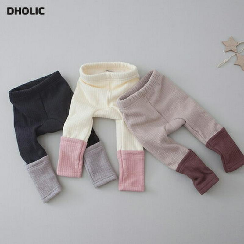 ファー裏地配色レギンス・u08734 キッズ【3~8才】【pt】【レギンス パンツ ズボン ロングパンツ 長ズボン 配色 ファーライニング カジュアル ラフ ウエストゴム 女の子 男の子 冬 韓国 韓国子供服 子供 こども 子供服 こども服】【KIDS】