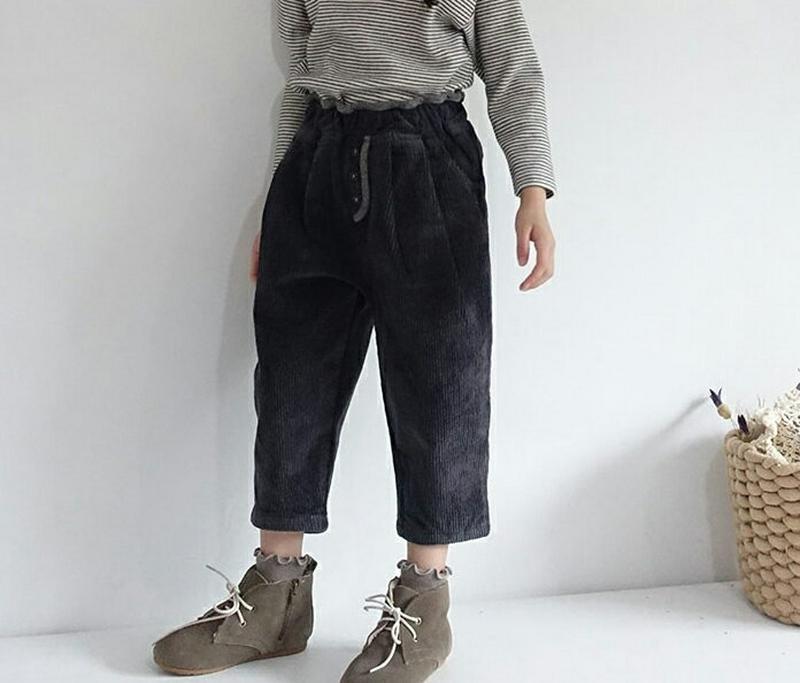 【キッズ30%OFF】スリーボタンコーデュロイパンツ・u09050 キッズ【3~8才】【pt】【パンツ ズボン ロングパンツ 長ズボン コーデュロイ 単色 無地 シンプル カジュアル ラフ 女の子 男の子 秋 冬 韓国 韓国子供服 子供 こども 子供服 こども服】【KIDS】