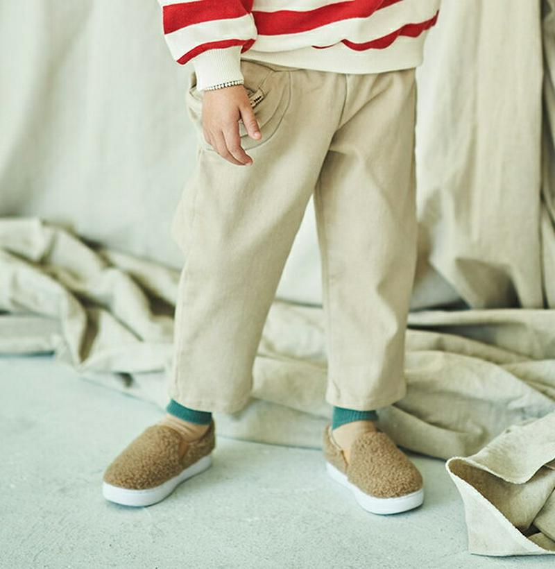 【キッズ20%OFF】裏起毛くまポケットパンツ(junior)・u08817 キッズ【9~17才】【pt】【パンツ ズボン ロングパンツ 長ズボン クマ くま 裏起毛 カジュアル かわいい 女の子 男の子 冬 韓国 韓国子供服 子供 こども 子供服 こども服】【KIDS】