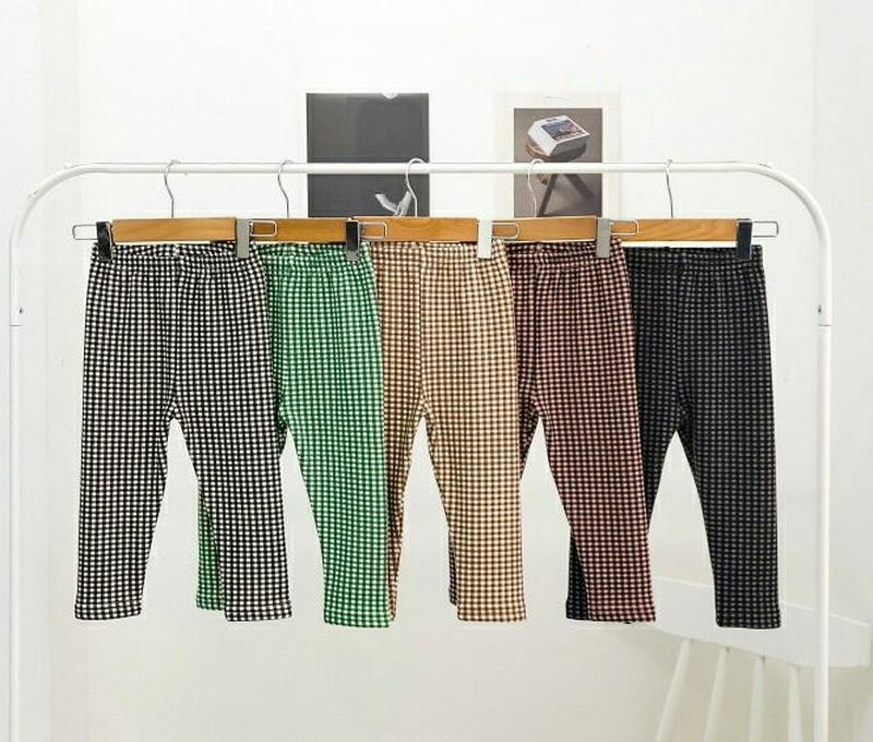 【キッズ20%OFF】裏起毛チェックレギンス・u08987 キッズ【3~8才】【pt】【レギンス パンツ ズボン ロングパンツ 長ズボン 裏起毛 チェック柄 カジュアル ラフ 女の子 男の子 冬 韓国 韓国子供服 子供 こども 子供服 こども服】【KIDS】