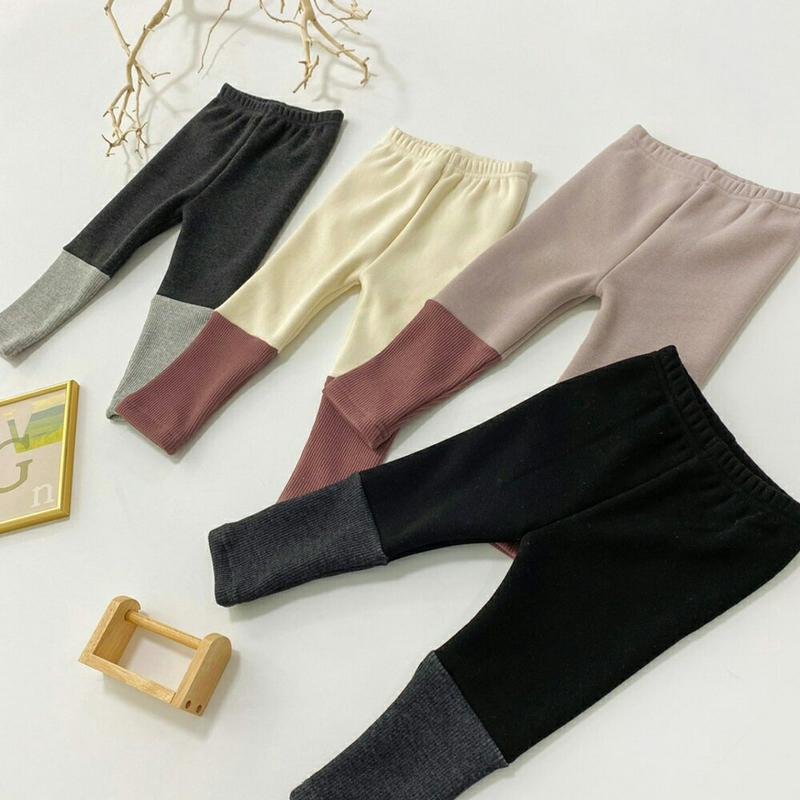 【キッズ20%OFF】裏起毛配色レギンス・u08979 キッズ【3~8才】【pt】【レギンス パンツ ズボン ロングパンツ 長ズボン 裏起毛 配色 カジュアル ラフ 女の子 男の子 冬 韓国 韓国子供服 子供 こども 子供服 こども服】【KIDS】