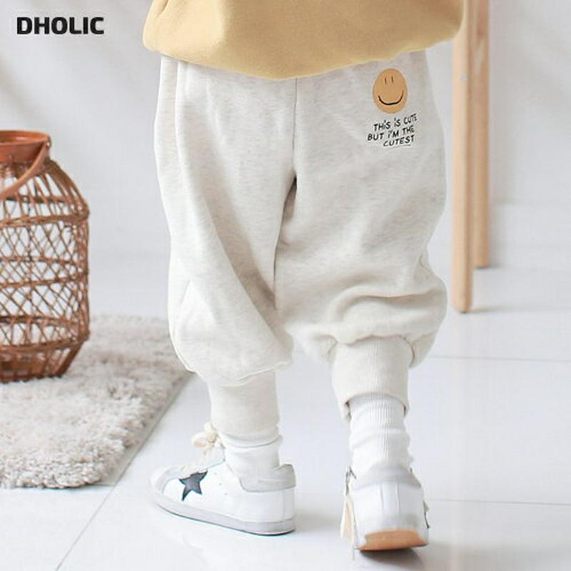 裏起毛バックスマイルジョガーパンツ・p008715 キッズ【3~8才】【pt】【パンツ ズボン ロングパンツ 長ズボン ジョガーパンツ スマイル 裏起毛 カジュアル 可愛い かわいい 女の子 男の子 冬 韓国 韓国子供服 子供 こども 子供服 こども服】【KIDS】