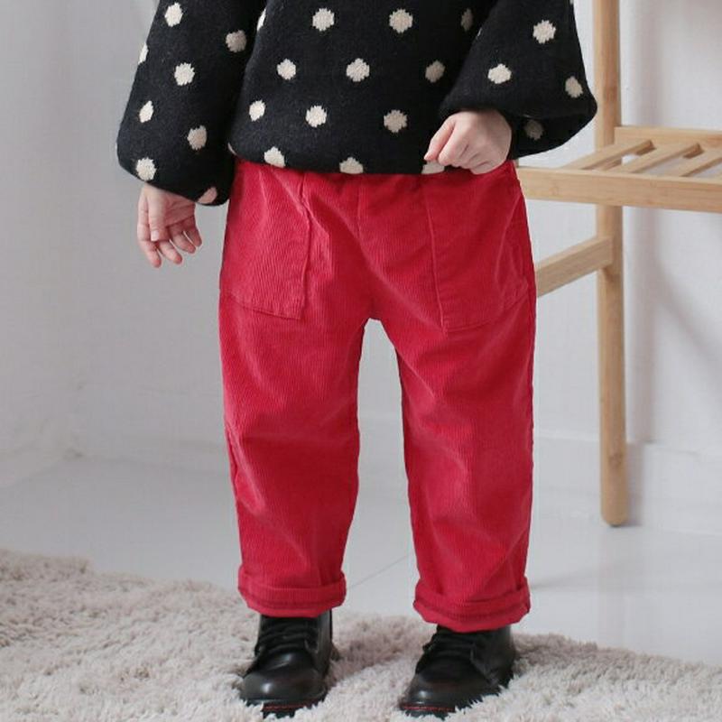 フロントポケットコーデュロイパンツ・p008720 キッズ【3~8才】【pt】【パンツ ズボン ロングパンツ 長ズボン コーデュロイ 単色 無地 シンプル カジュアル ラフ 女の子 男の子 秋 冬 韓国 韓国子供服 子供 こども 子供服 こども服】【KIDS】