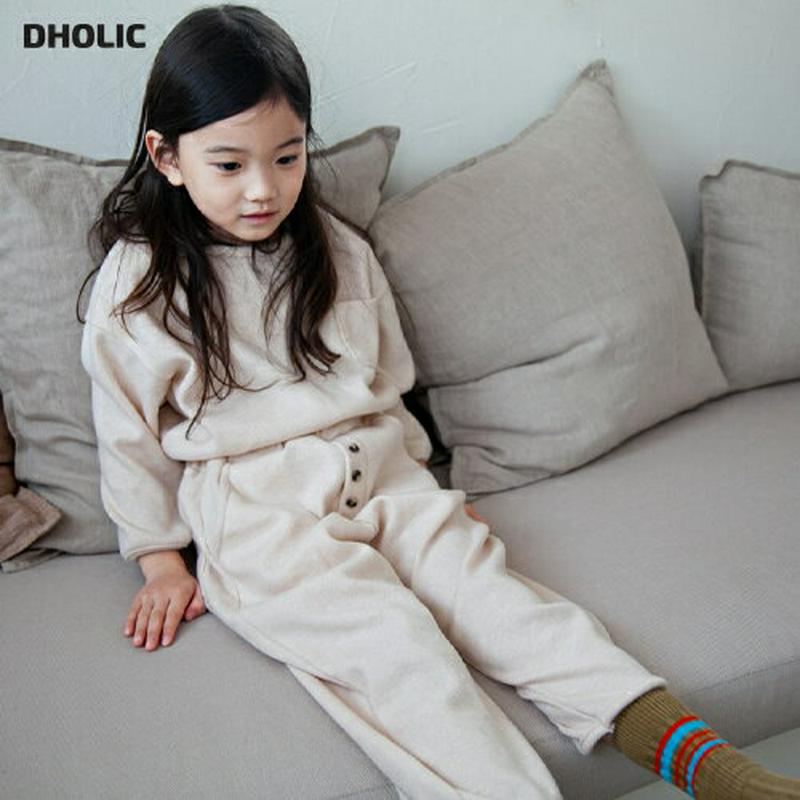 【キッズ20%OFF】リブスウェット上下SET・u08992 キッズ【3~8才】【set】【セットアップ setup 上下 トップス 長袖 スウェット トレーナー リブ パンツ ズボン 単色 無地 シンプル カジュアル 女の子 男の子 秋 冬 韓国 韓国子供服 子供 こども 子供服 こども服】【KIDS】