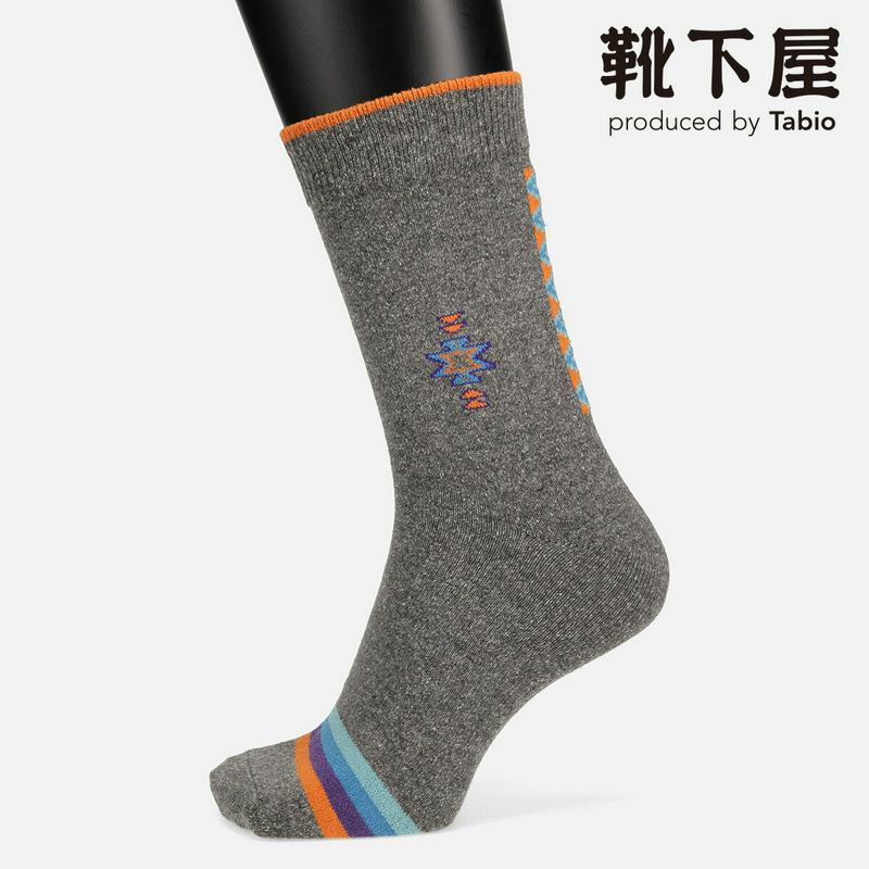 【全品送料無料★〜12/26 23:59迄】【あす楽】【Tabio MEN】 メンズ ネイティブテープラインソックス / 靴下屋 靴下 タビオ くつ下 クルー メンズ 日本製 2012ka