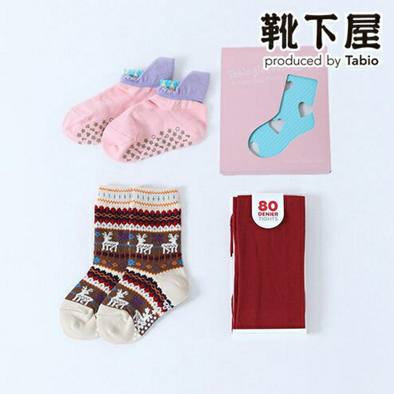 【あす楽】【靴下屋】 ◆贈り物におすすめ◆キッズGiftBook女の子13cm〜15cm(ギフトBOX付) / 靴下 Tabio キッズソックス ベビーソックス 出産祝い ギフト 子供 キッズ ベビー 靴下 くつ下 日本製