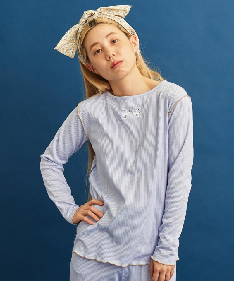 ●eiπe　バスクテレコ ハト刺繍 メローTee（eiπe）