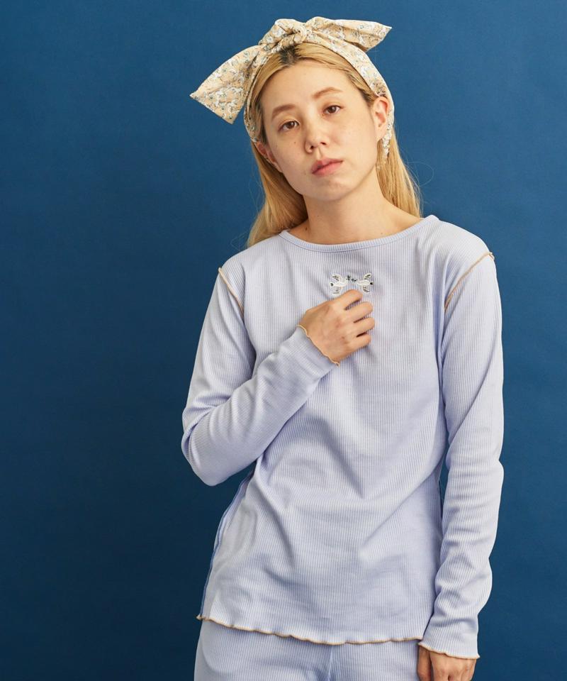 ●eiπe　バスクテレコ ハト刺繍 メローTee（eiπe）