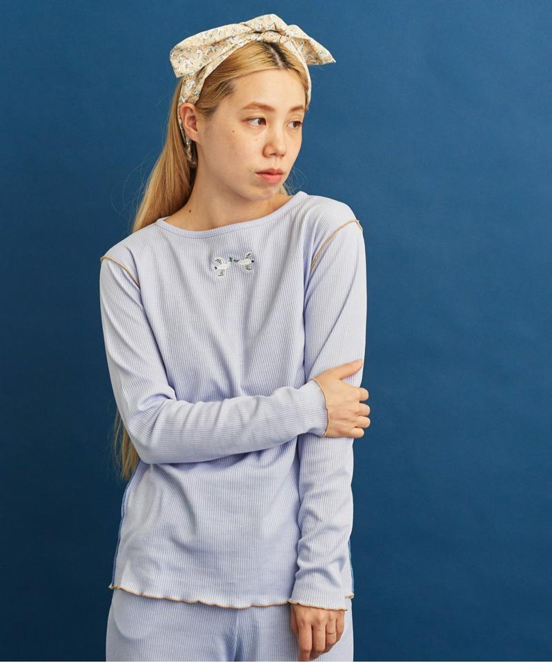 ●eiπe　バスクテレコ ハト刺繍 メローTee（eiπe）