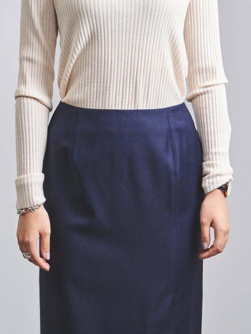 UPCB CANONICO シャンブレー タイトスカート◆