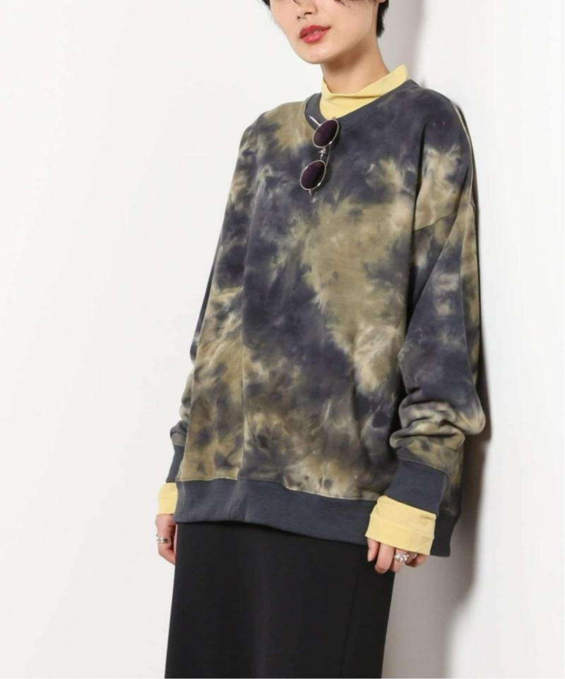 《追加》【WEB限定】Tie Dye ビッグシルエット クルーネック スウェット（JOURNAL STANDARD）